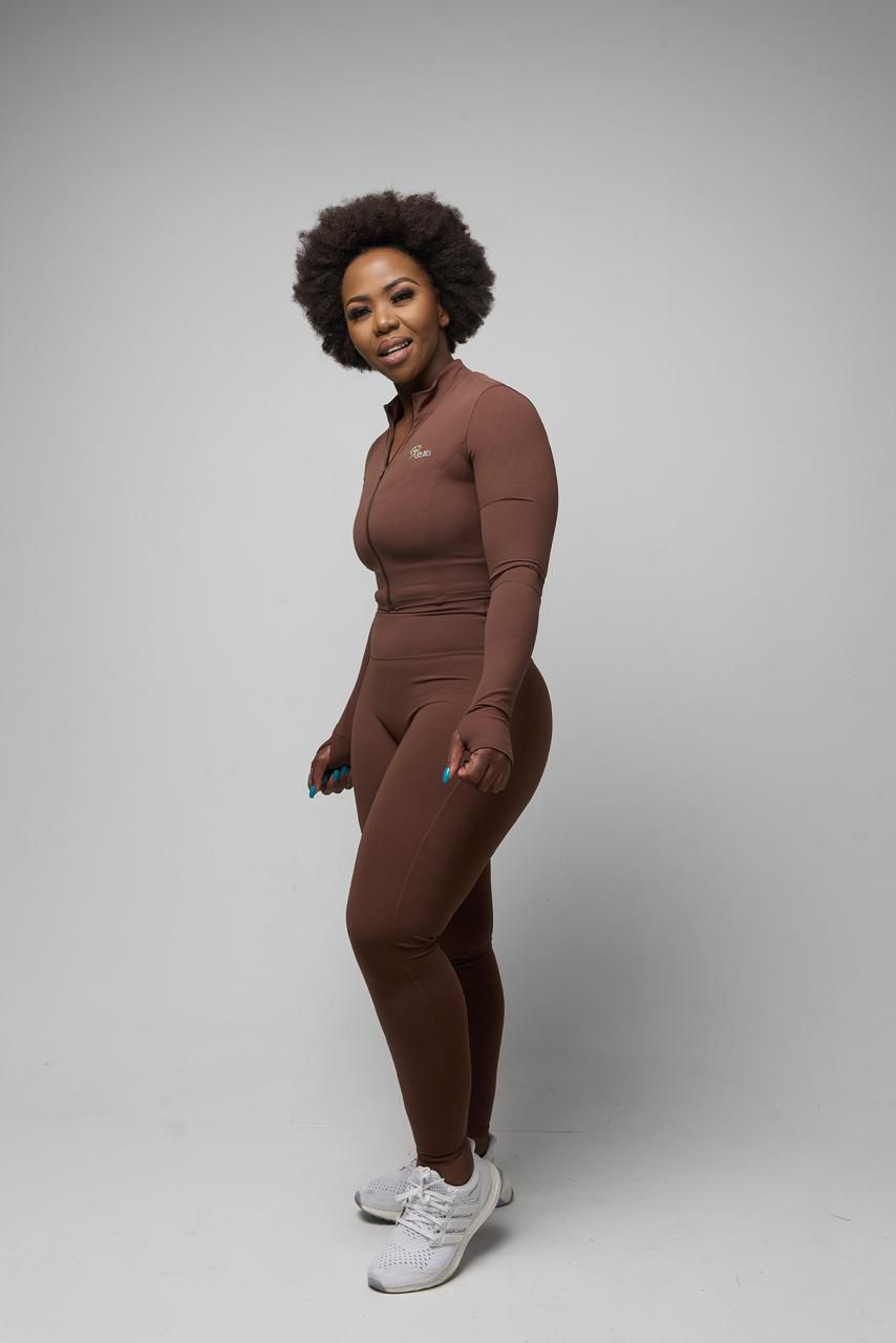 Vezi - Three Piece Yoga Set (Crop Jackets ,High Waist Leggings, Sport bra) - Image 6