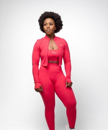 Vezi - Three Piece Yoga Set (Crop Jackets ,High Waist Leggings, Sport bra)